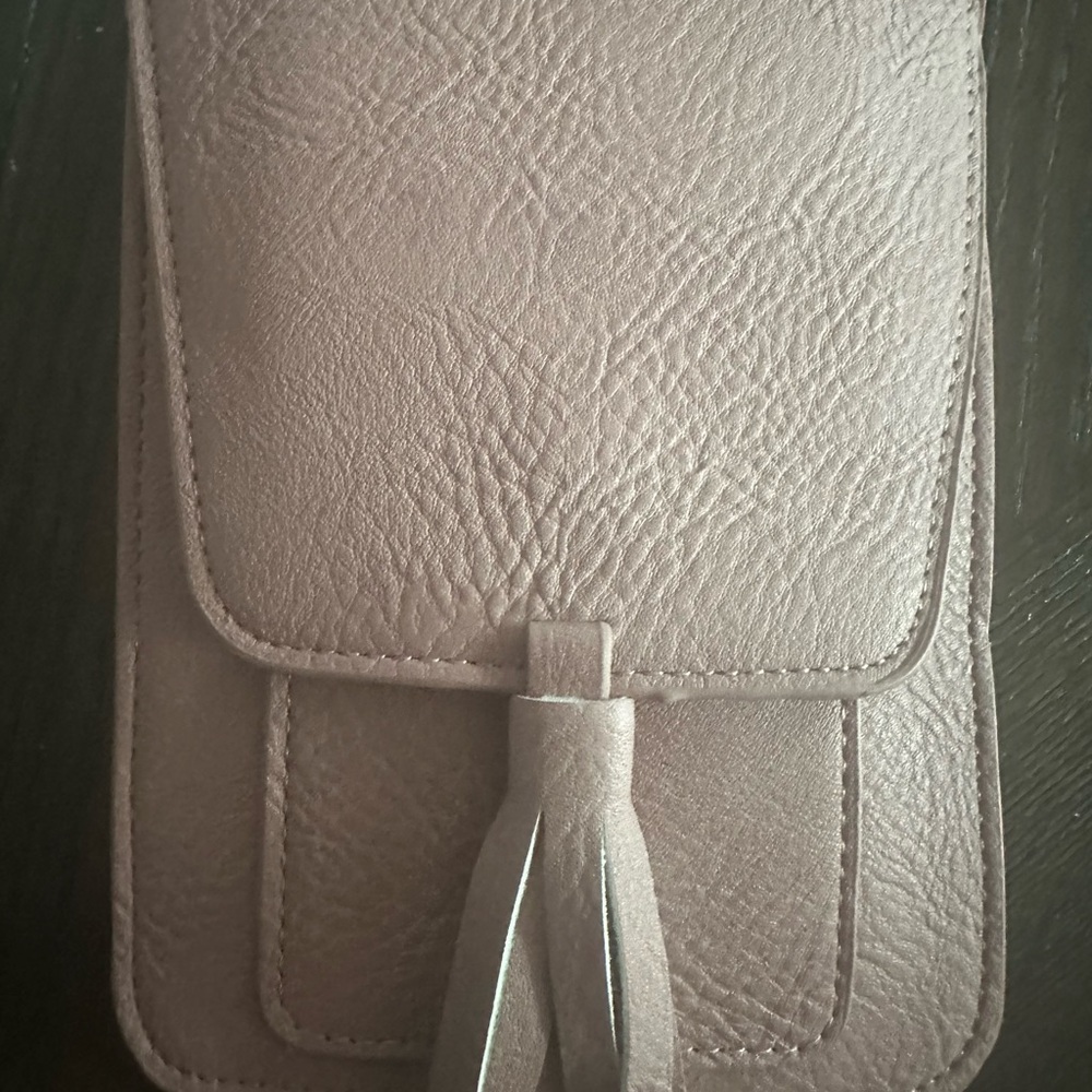 Elegant Tan Leather Women's Clutch